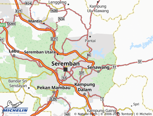 MICHELIN-Landkarte Kampung Baru Sikamat - ViaMichelin