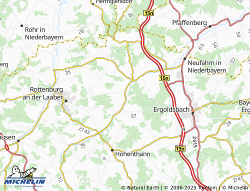MICHELIN-Landkarte Inkofen - ViaMichelin