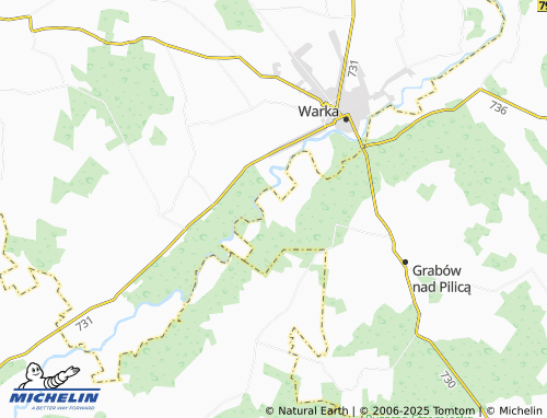 MICHELIN Budy Grzegorzewskie map - ViaMichelin
