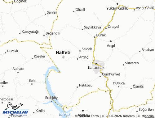MICHELIN Argaç map - ViaMichelin
