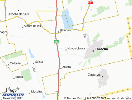Mapa MICHELIN Novosiolovca - ViaMichelin