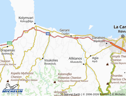 MICHELIN Xirokampi map - ViaMichelin