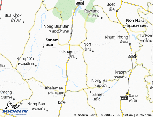 MICHELIN Khaen map - ViaMichelin