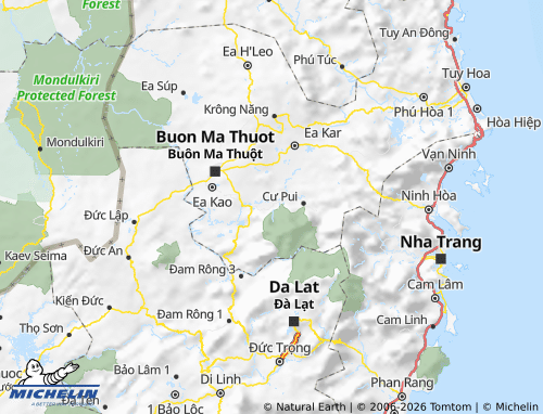 Mapa MICHELIN Krông Bông - ViaMichelin