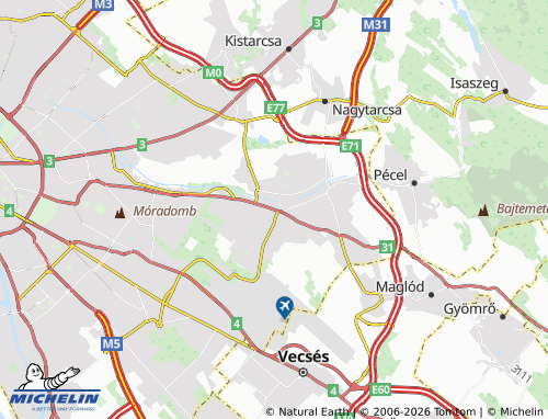 MICHELIN 17. Kerület map - ViaMichelin