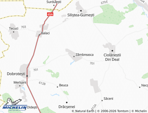 Mappa MICHELIN Zâmbreasca - ViaMichelin