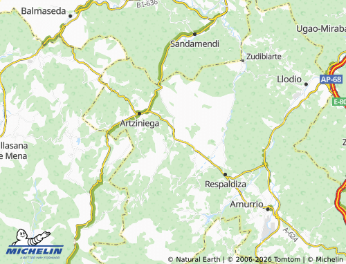 MICHELIN-Landkarte Llanteno - ViaMichelin