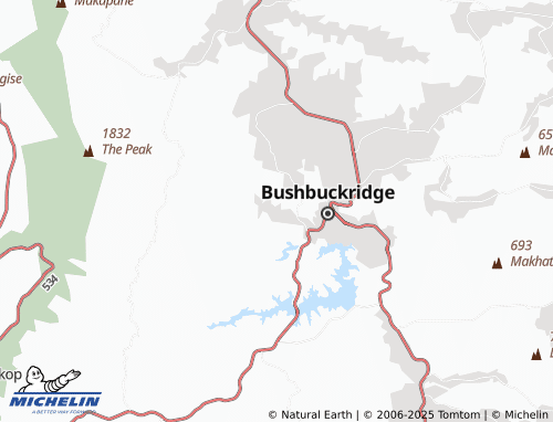 MICHELIN Mphenyatsatsi map - ViaMichelin
