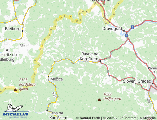 Kaart MICHELIN Prevalje - ViaMichelin