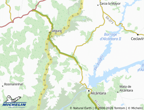 MICHELIN Piedras Albas map - ViaMichelin