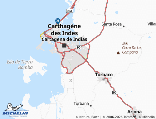 Carte MICHELIN Ciudadela 2000 - ViaMichelin