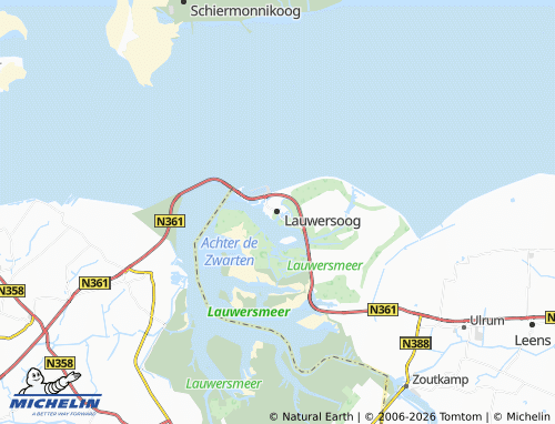Carte MICHELIN Lauwersoog - ViaMichelin