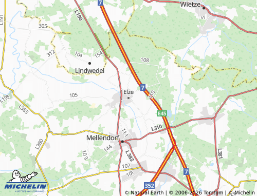 MICHELIN Elze map - ViaMichelin
