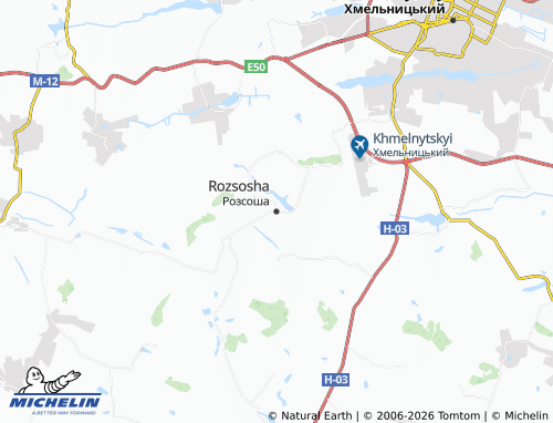 Mappa MICHELIN Rozsosha - ViaMichelin