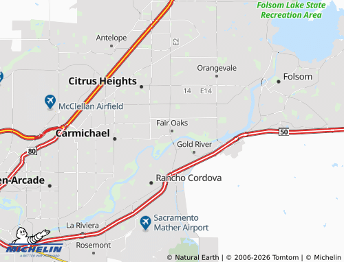 MICHELIN Fair Oaks map - ViaMichelin