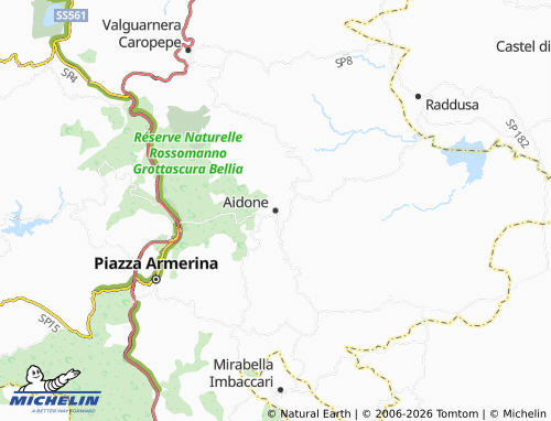 Mappa MICHELIN Aidone - ViaMichelin