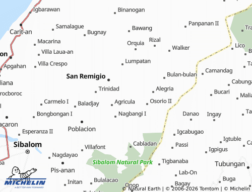 MICHELIN Cabunga-an map - ViaMichelin