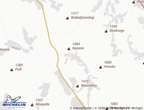MICHELIN-Landkarte Madibaneng Extension - ViaMichelin