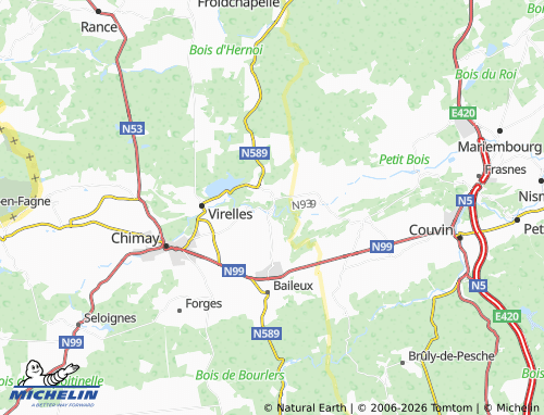 Mappa MICHELIN Lompret - ViaMichelin