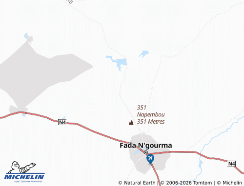Carte MICHELIN Komadougou - ViaMichelin