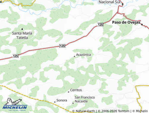 Mappa MICHELIN Acazónica - ViaMichelin