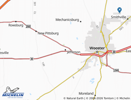 Mappa MICHELIN Jefferson - ViaMichelin