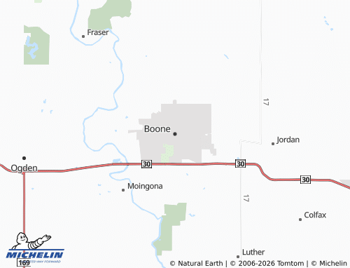 Mapa MICHELIN Boone - ViaMichelin