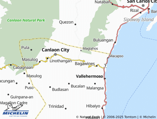 MICHELIN Tagbino map - ViaMichelin