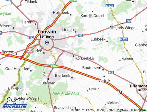 Mapa MICHELIN Korbeek-Lo - ViaMichelin