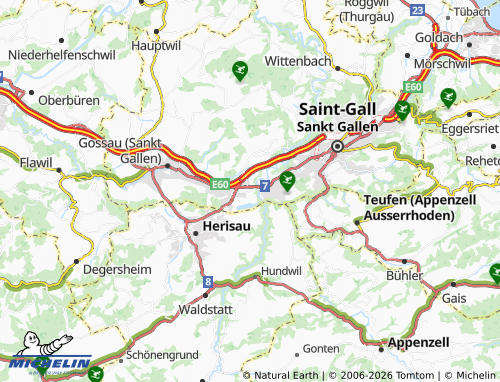 MICHELIN Kräzern map - ViaMichelin