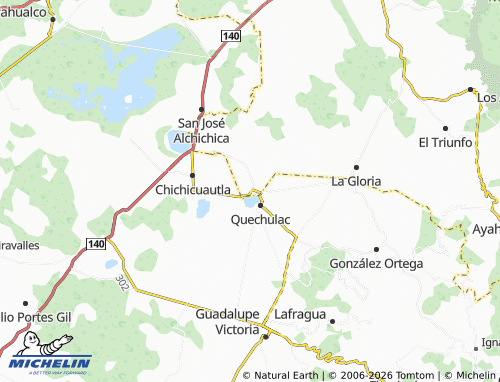 MICHELIN-Landkarte Xaltepec - ViaMichelin