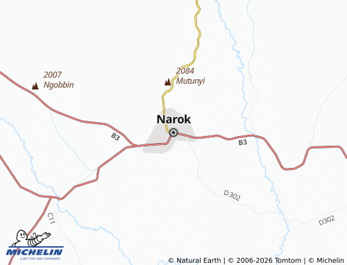 Kaart MICHELIN Narok - ViaMichelin