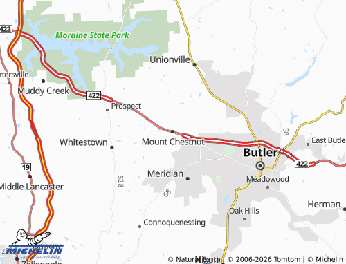 Mappa MICHELIN Mount Chestnut - ViaMichelin
