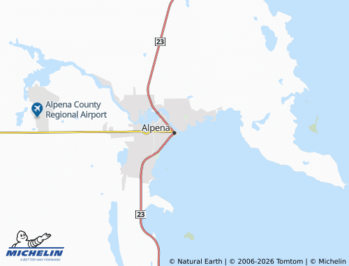 Mappa MICHELIN Alpena - ViaMichelin