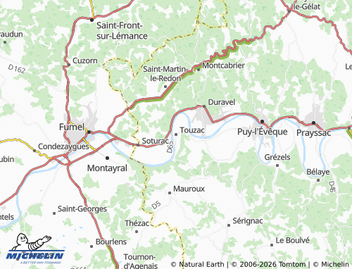 Mappa MICHELIN Touzac - ViaMichelin