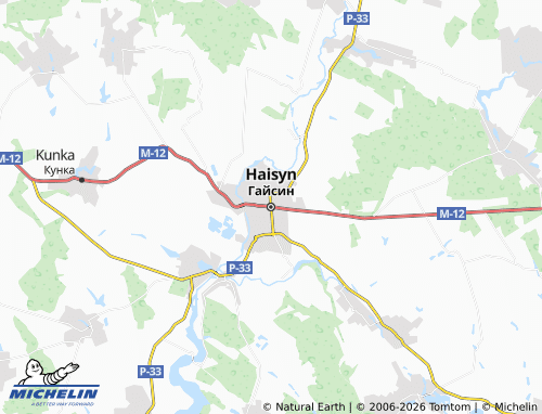 MICHELIN Haisyn map - ViaMichelin