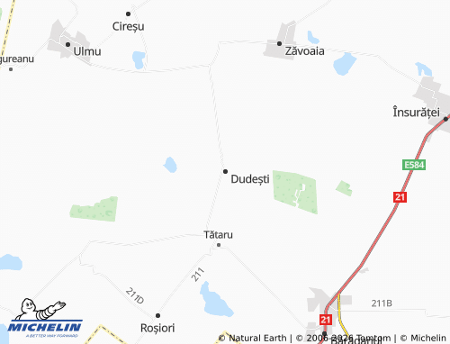 MICHELIN Dudești map - ViaMichelin
