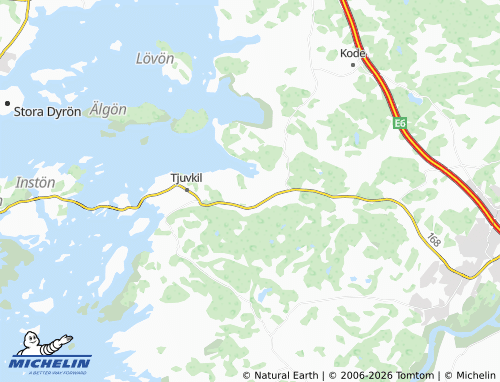 MICHELIN-Landkarte Lökeberg - ViaMichelin