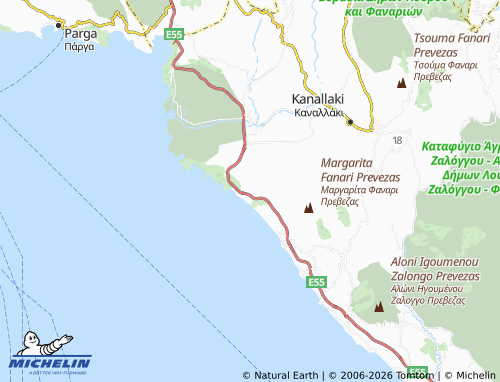 MICHELIN Loutsa map - ViaMichelin