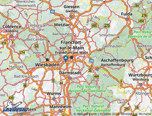 MICHELIN Offenbach am Main map - ViaMichelin