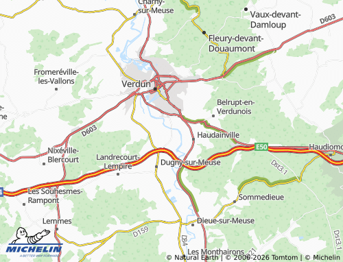 MICHELIN Belleray map - ViaMichelin