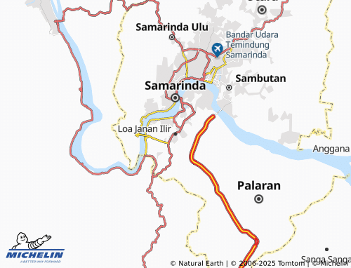 MICHELIN Loa Janan Ilir map - ViaMichelin