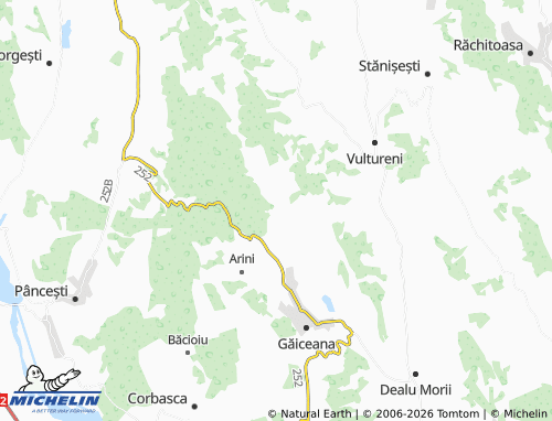 MICHELIN Huțu map - ViaMichelin