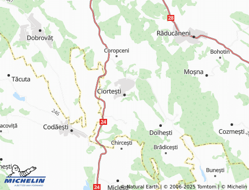 MICHELIN-Landkarte Ciortești - ViaMichelin