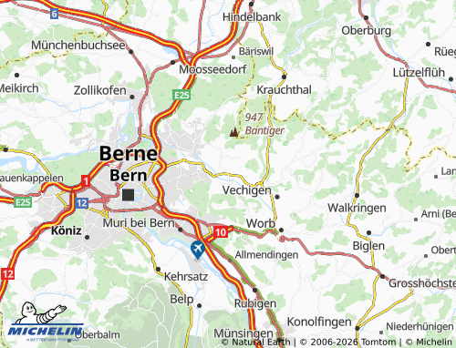 MICHELIN-Landkarte Stettlen - ViaMichelin