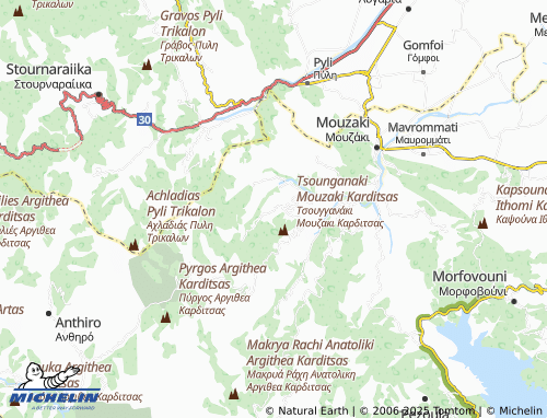 MICHELIN Drakotrypa map - ViaMichelin