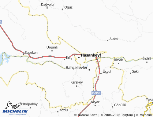 Kaart MICHELIN Dicle - ViaMichelin