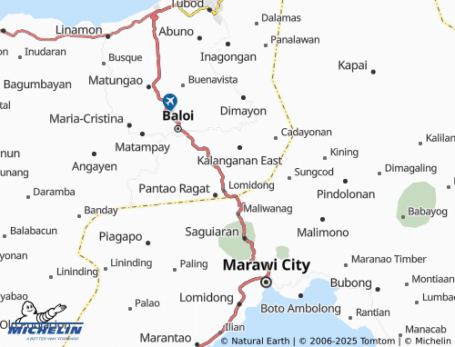 MICHELIN Pantar map - ViaMichelin