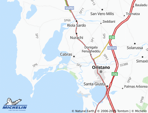 Mapa MICHELIN Cabras - ViaMichelin