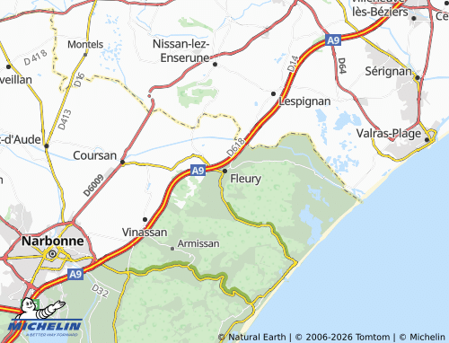 Mappa MICHELIN Fleury - ViaMichelin